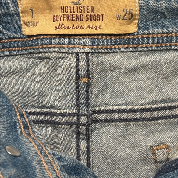 Hollister Light Blue Distressed Jean Shorts - Picture 3 of 3